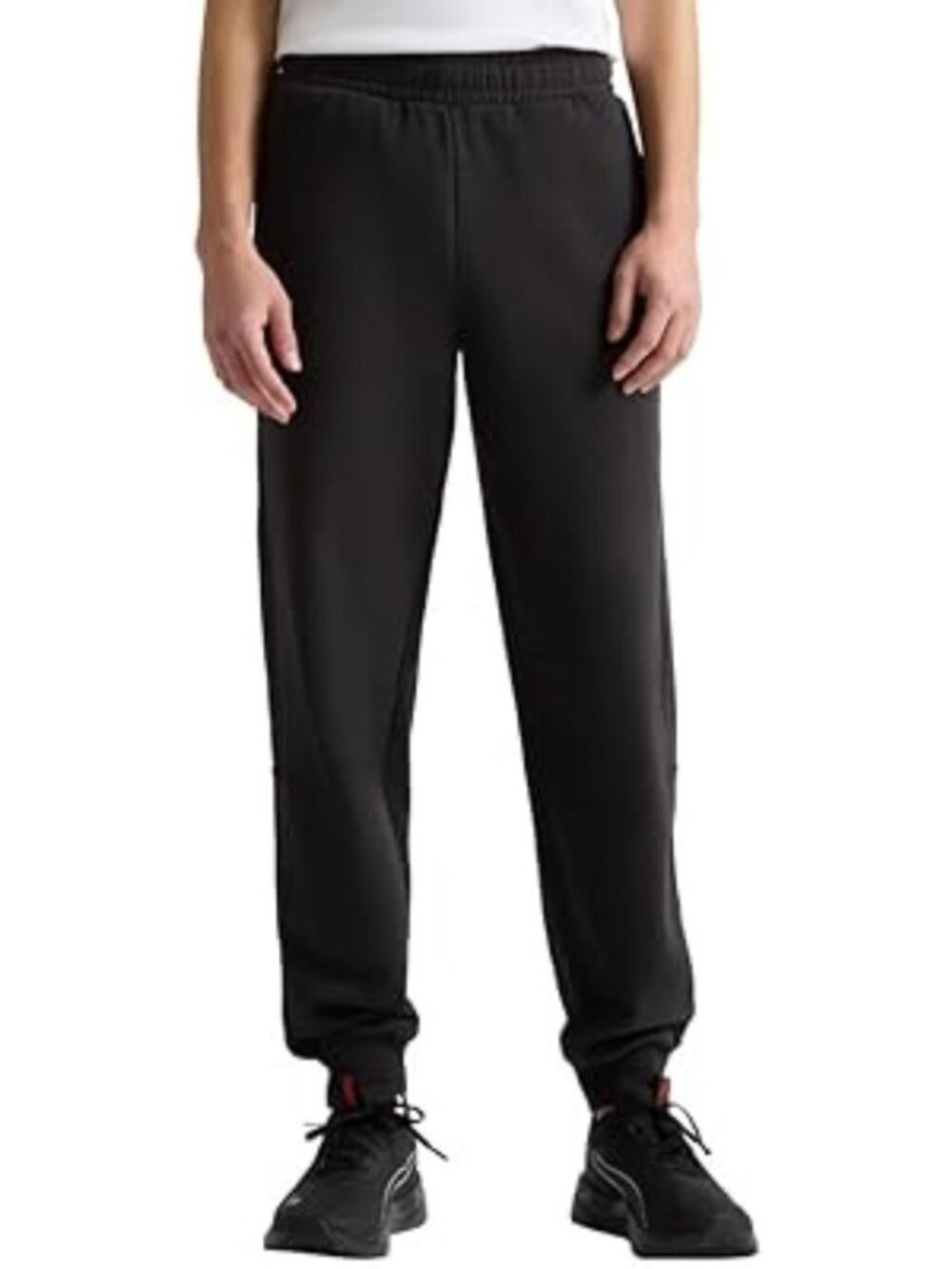 Puma Men's Size M Black Fleece Jogger Pants Inseam 31" e1552